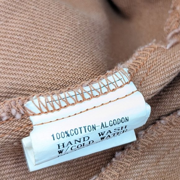 Petal Roz Cropped Relaxed Fit Overalls in Warm Tan - Picture 5 of 9